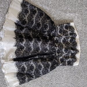 Strapless lace dress